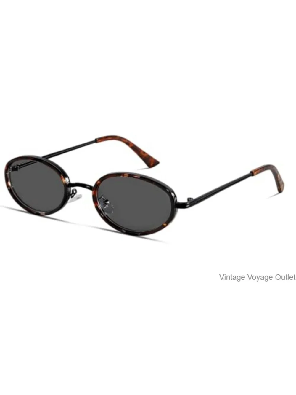 Retro Oval Sunglasses for Women 90s Small Sunnies Gold Frame